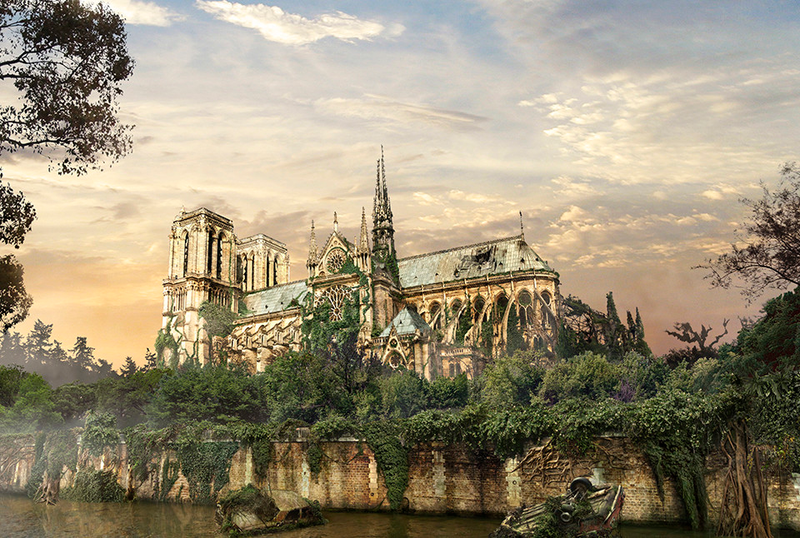 Illustration for article titled This Is What Famous Landmarks Would Look Like After A Global Disaster